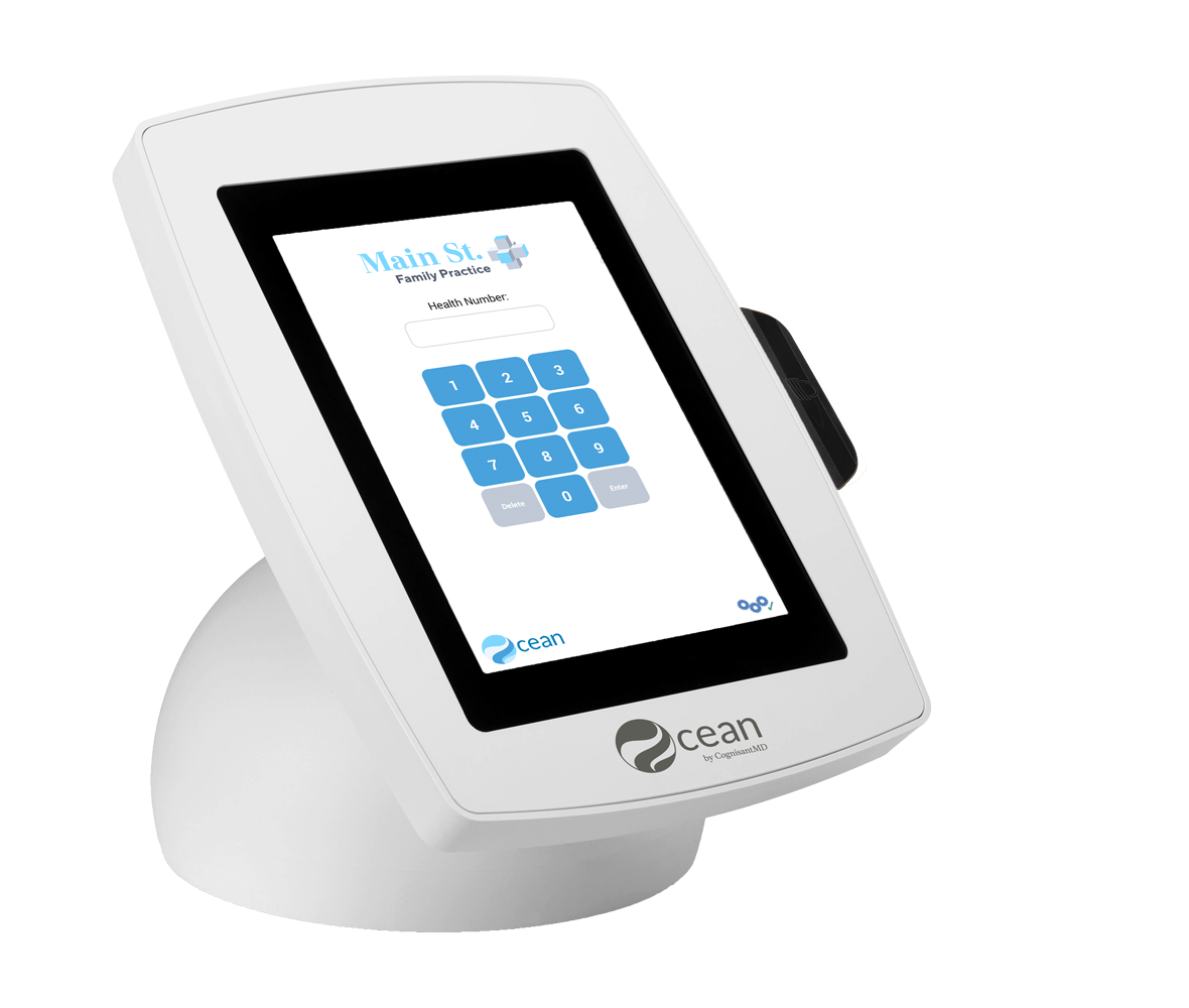 Image of the new Ocean Self Registration Kiosk.